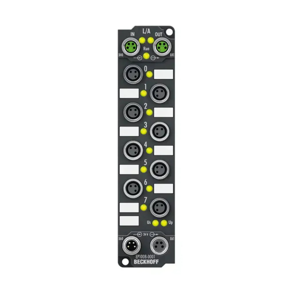 Beckhoff EtherCAT Box, 8-Channel Digital Input - EP1008-0001