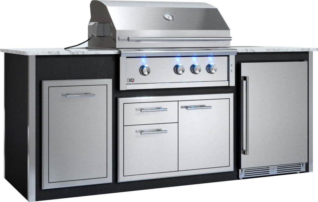 XO APPLIANCE XOGOK36V1GR Factory Assembled, Appliance Ready Designer Island Gray - XOGOK36V1GR