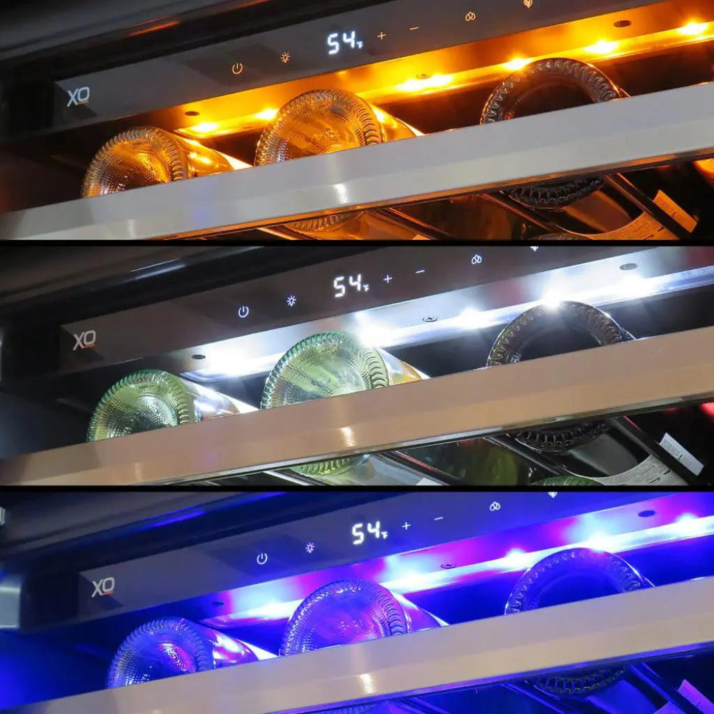 XO APPLIANCE XOU24WGSR 24" Wine Cooler, Single Zone in Stainless Steel Glass, Right Hinge in Stainless Steel - XOU24WGSR