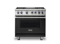 VIKING 36" Dual Fuel Range - VDR7362 Viking 7 Series Black - VDR73624GCSLP