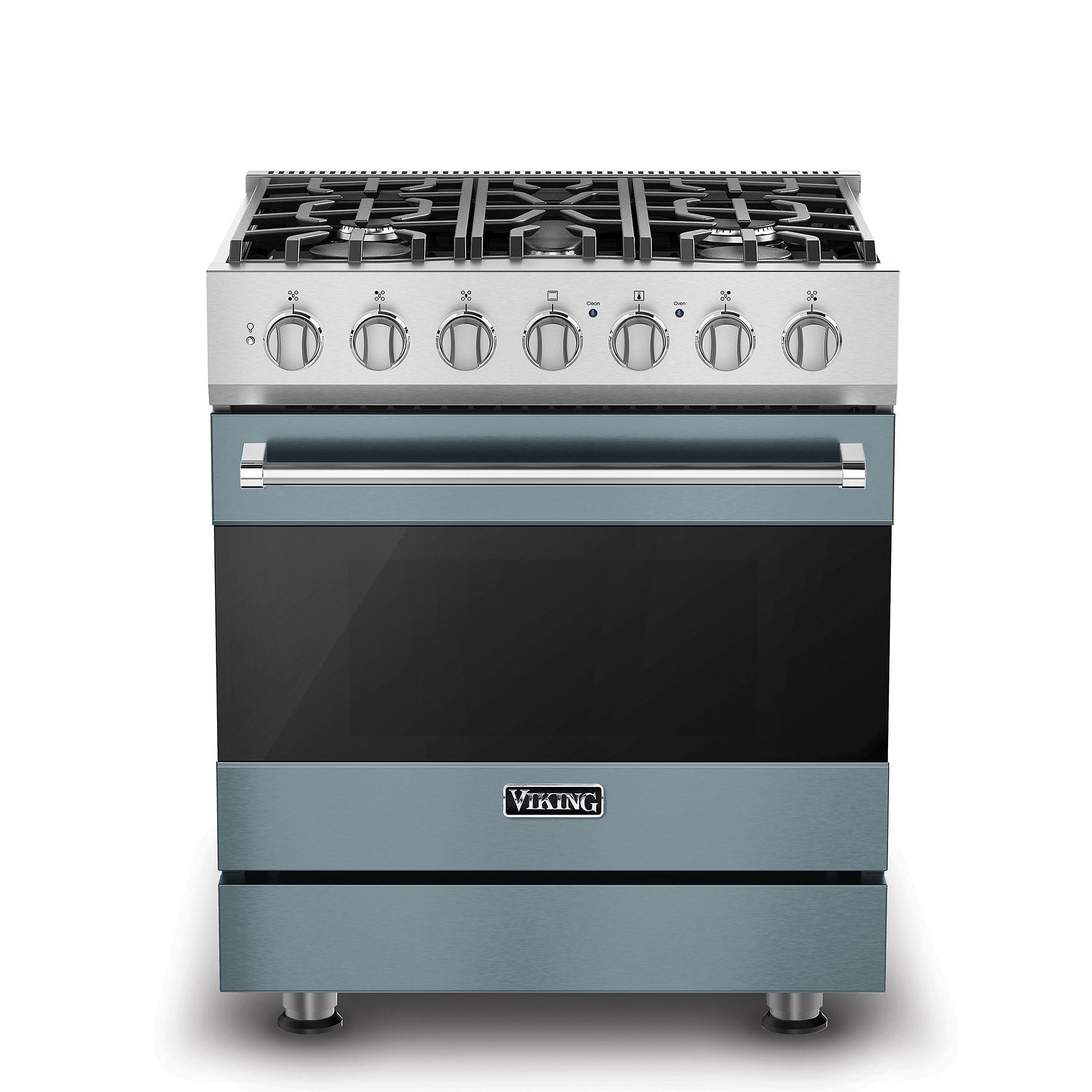 VIKING 30" Self-Cleaning Dual Fuel Range Viking 3 Series Blue - RVDR33025BNS
