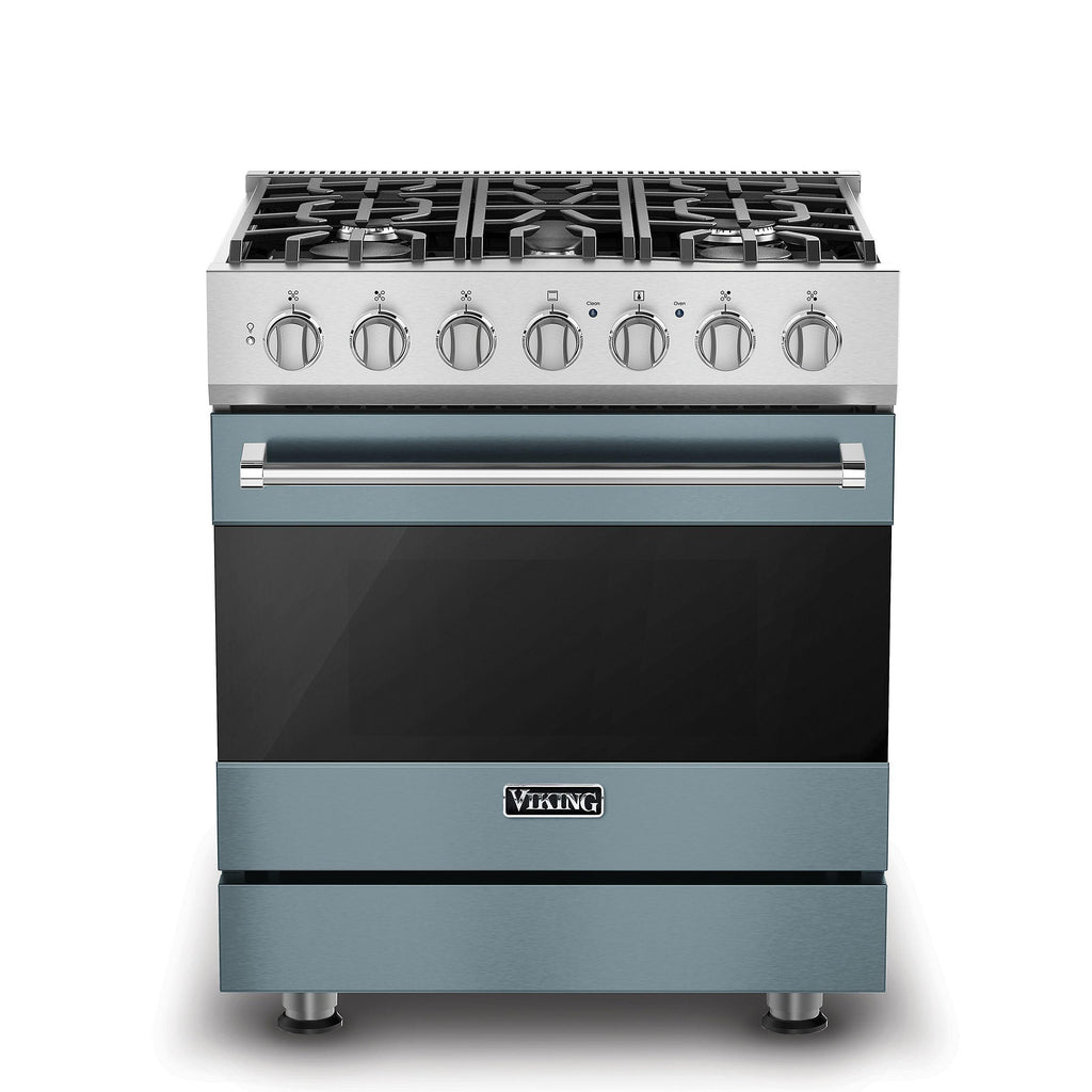 VIKING 30" Self-Cleaning Dual Fuel Range Viking 3 Series Blue - RVDR33025BNSLP