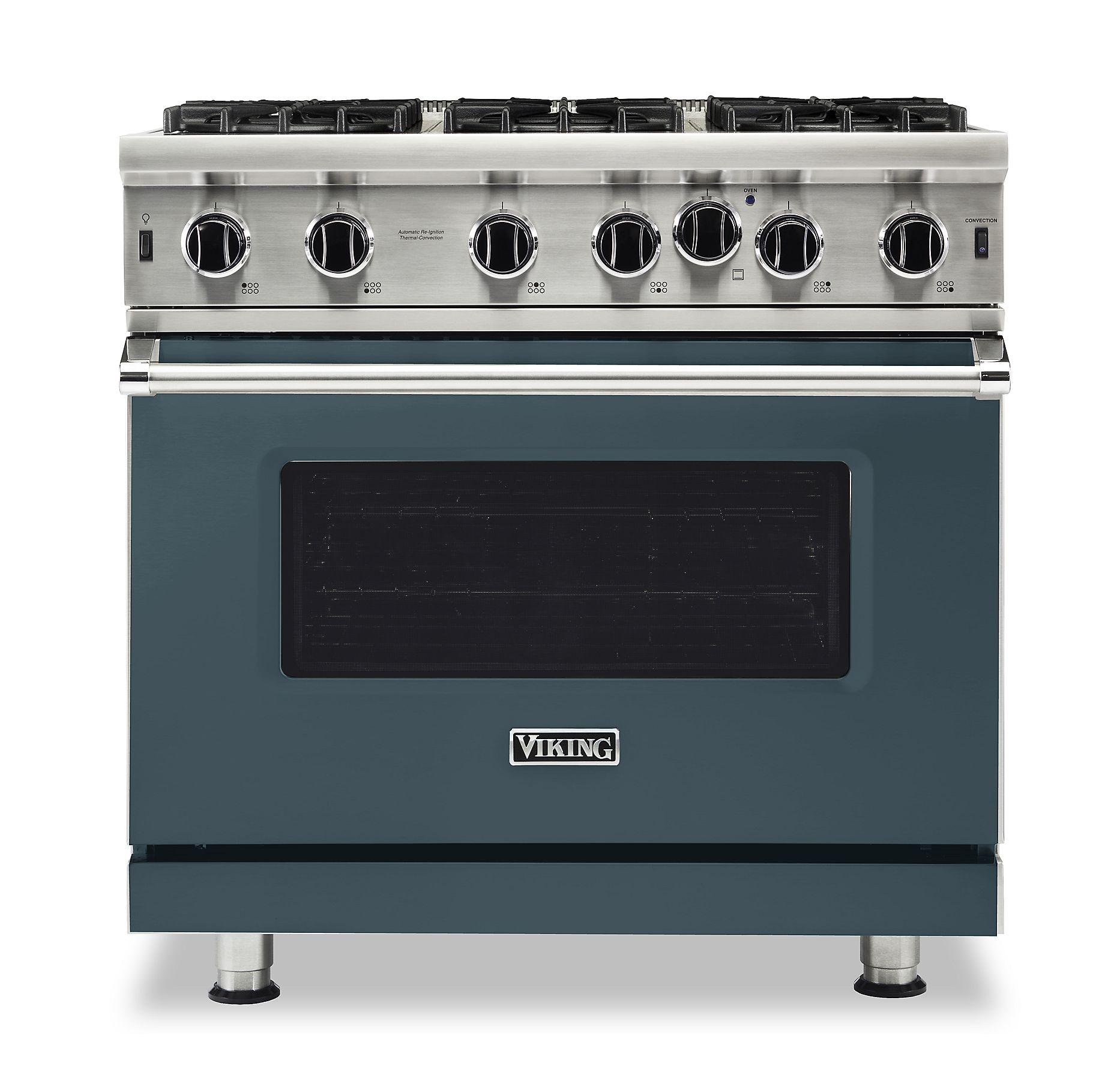 VIKING 36" Open Burner Gas Range Viking 5 Series Gray - VGIC53626BSQLP