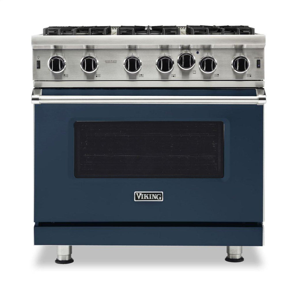 VIKING 36" Open Burner Gas Range Viking 5 Series Blue - VGIC53626BSBLP