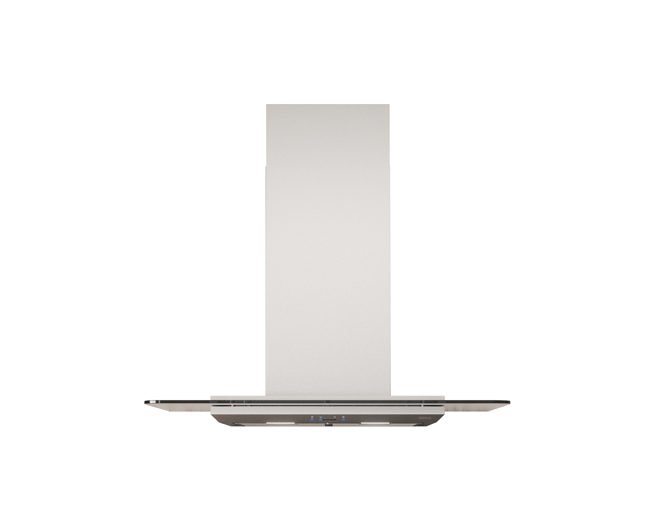 ZEPHYR Verona, Wall, 90cm, SS+Glass, LED, ACT in Stainless Steel - ZVOM90BG
