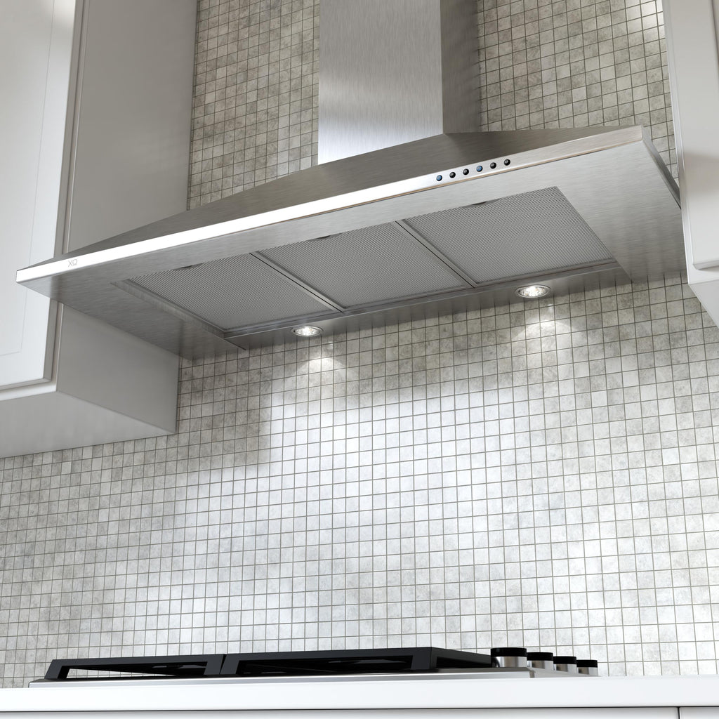 XO APPLIANCE XOB30SC 30" CCC 600/395 CFM Italian Made Wall Mount Chimney Range Hood in Stainless Steel - XOB30SC