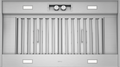 ZEPHYR Spruce Outdoor Insert, 42in, LED, SS in Stainless Steel - AK9840BS