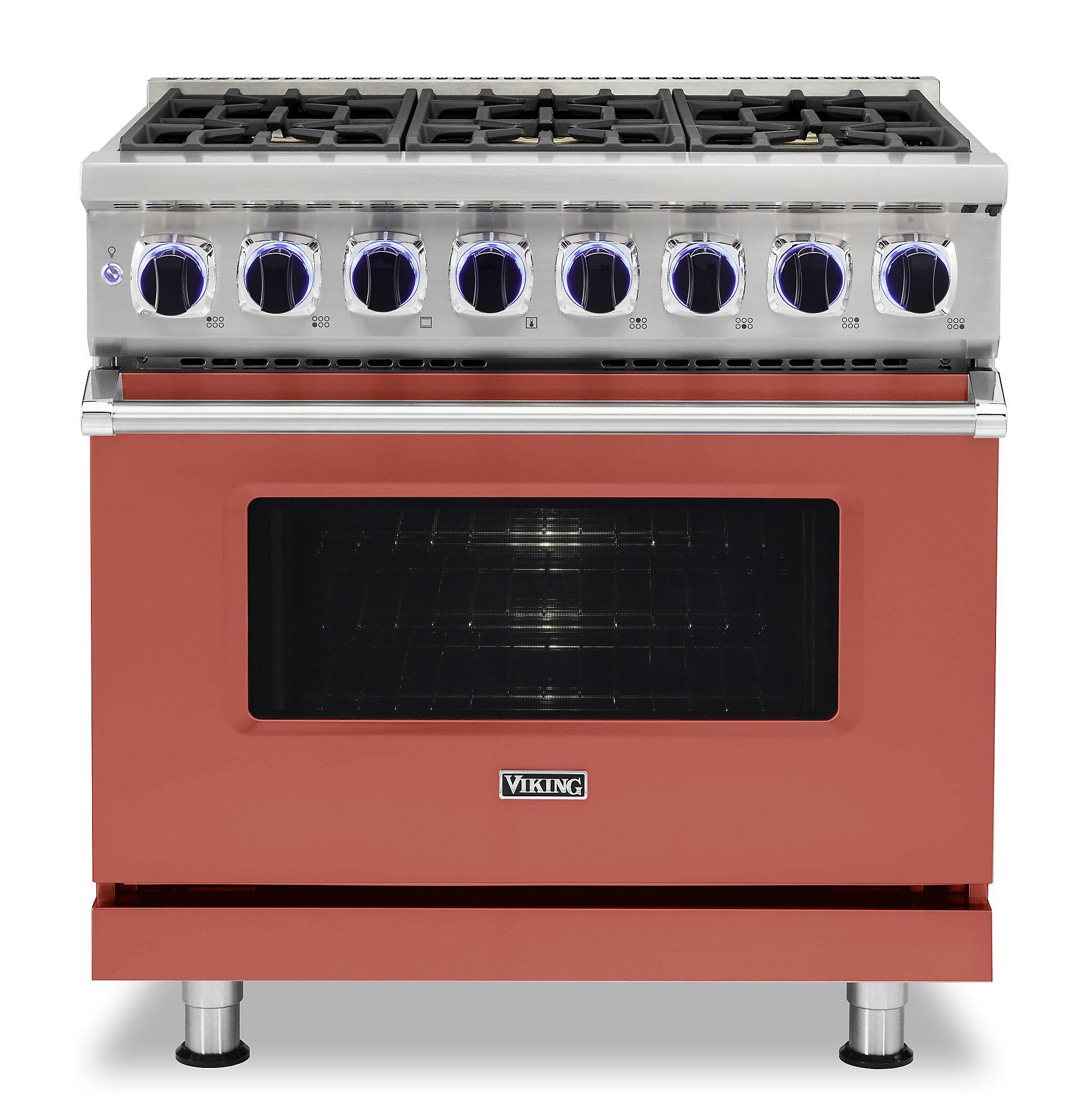 VIKING 36" Dual Fuel Range - VDR7362 Viking 7 Series Red - VDR73626BSC