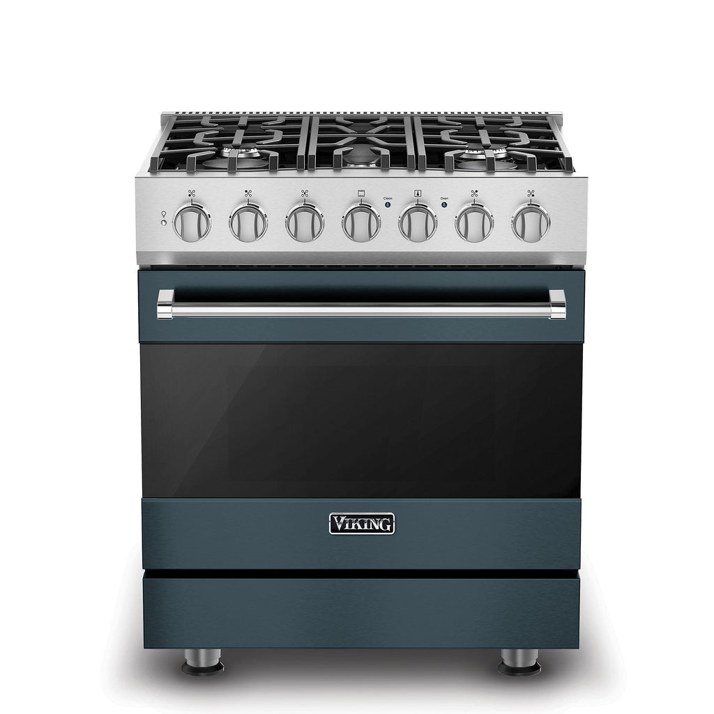 VIKING 30" Self-Cleaning Dual Fuel Range Viking 3 Series Gray - RVDR33025BSQ