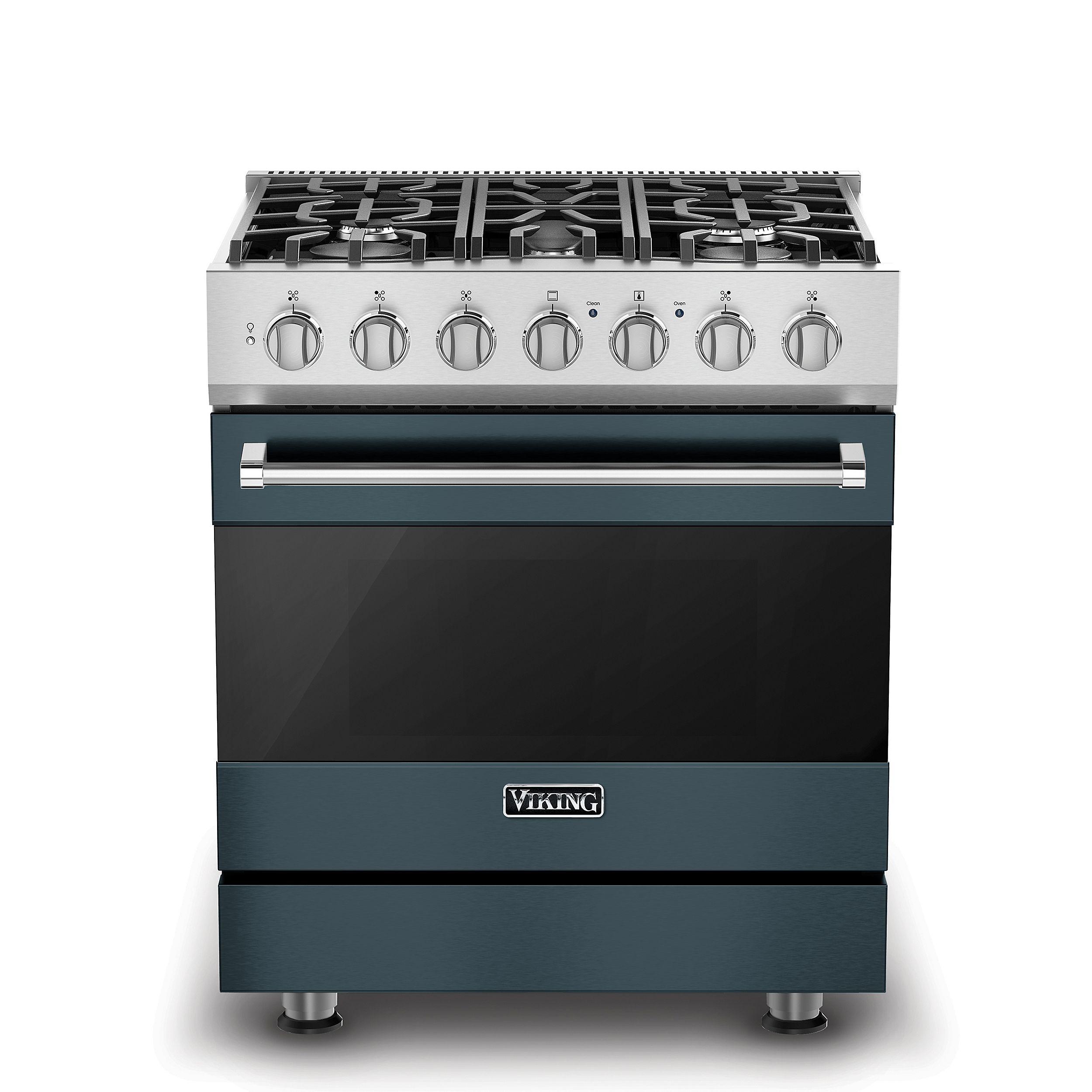 VIKING 30" Self-Cleaning Dual Fuel Range Viking 3 Series Gray - RVDR33025BSQLP