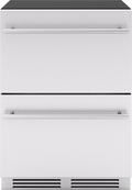 ZEPHYR Presrv Refrigerator Drawers, 24in Compact, SS, 1 Zone in Stainless Steel - PRRD24C1AS
