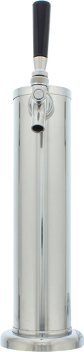 ZEPHYR Presrv Kegerator Single Tap Kit, SS, CO2 in Stainless Steel - PRKFK01SSC