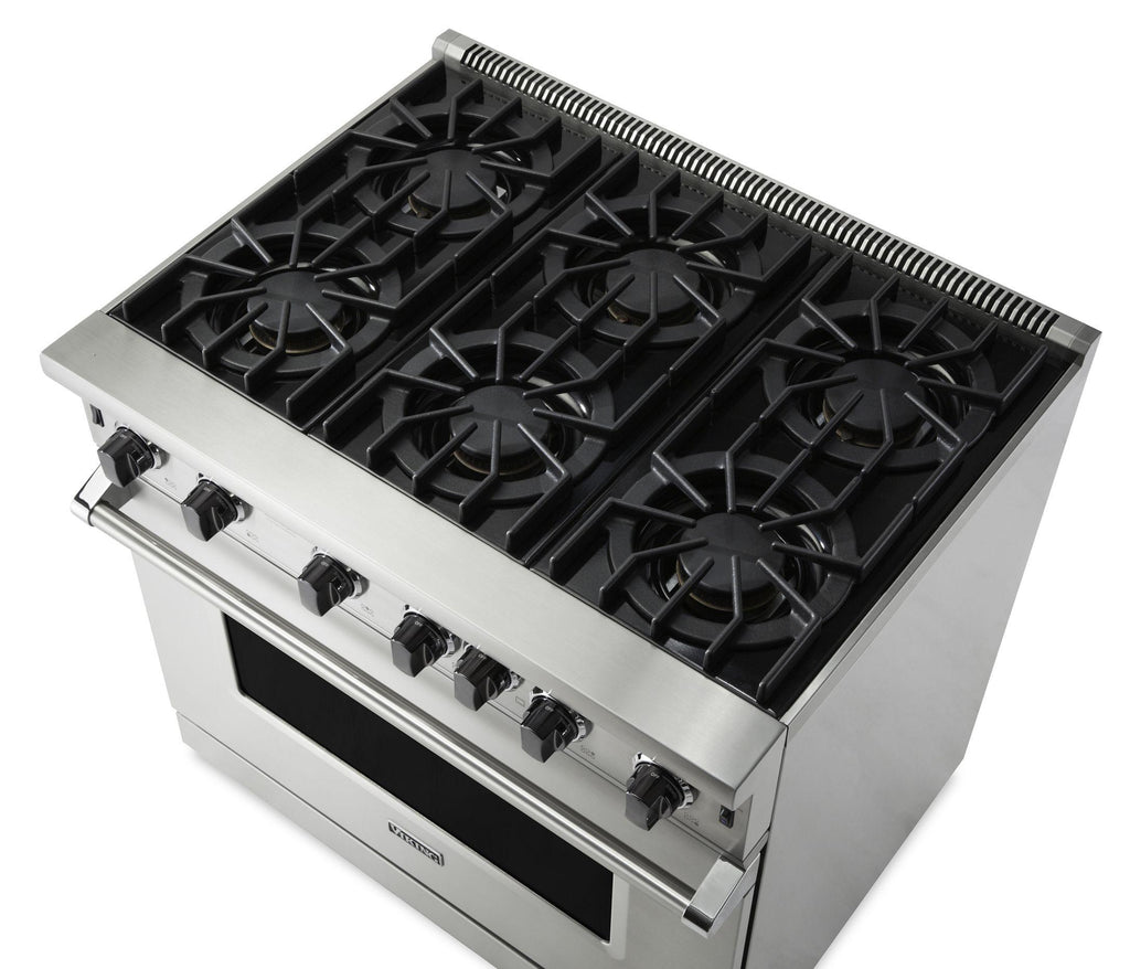 VIKING 36" Open Burner Gas Range Viking 5 Series Other - VGIC53626BSP