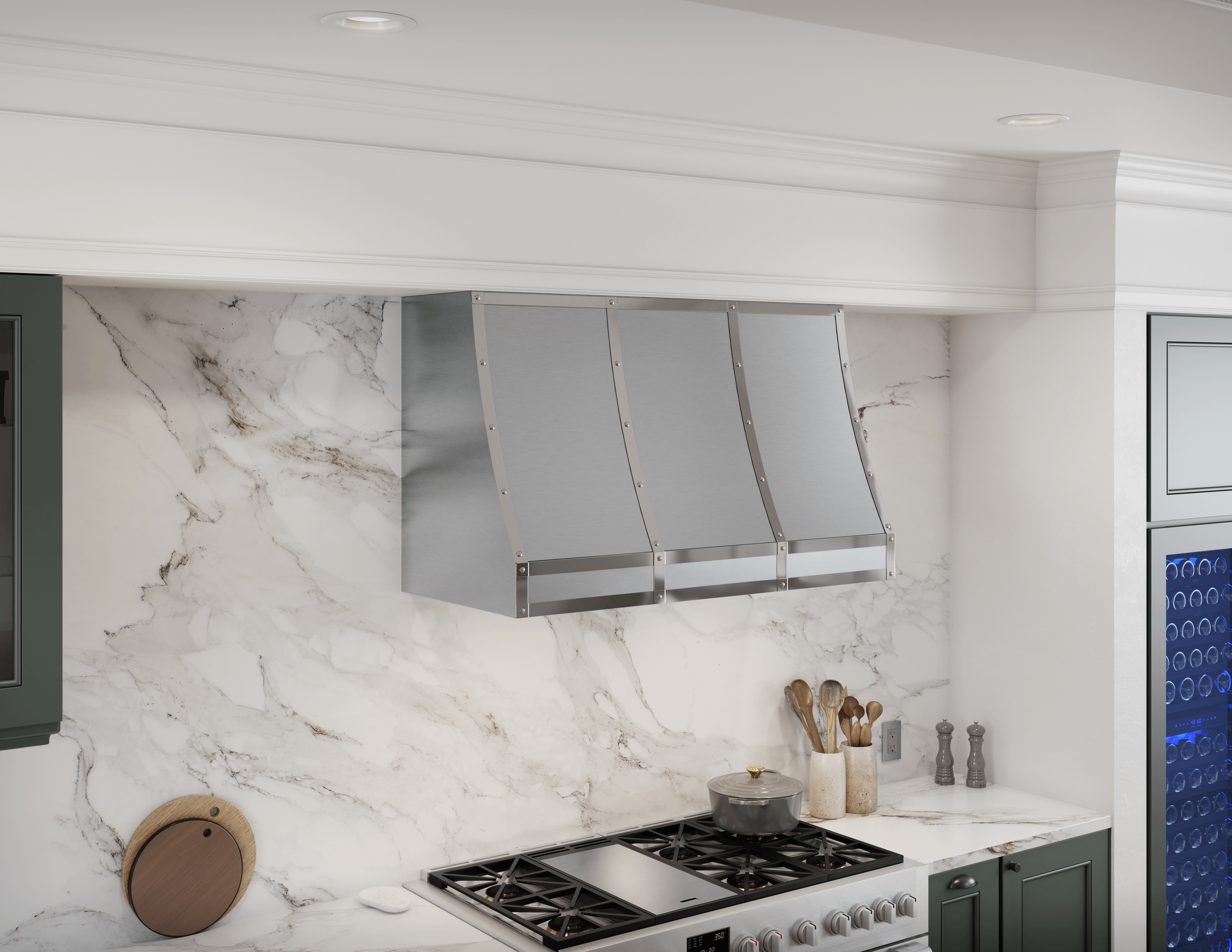 ZEPHYR Forte Wall Custom Hood, 36in, SS, BODY ONLY in Stainless Steel - CHFT36ASX