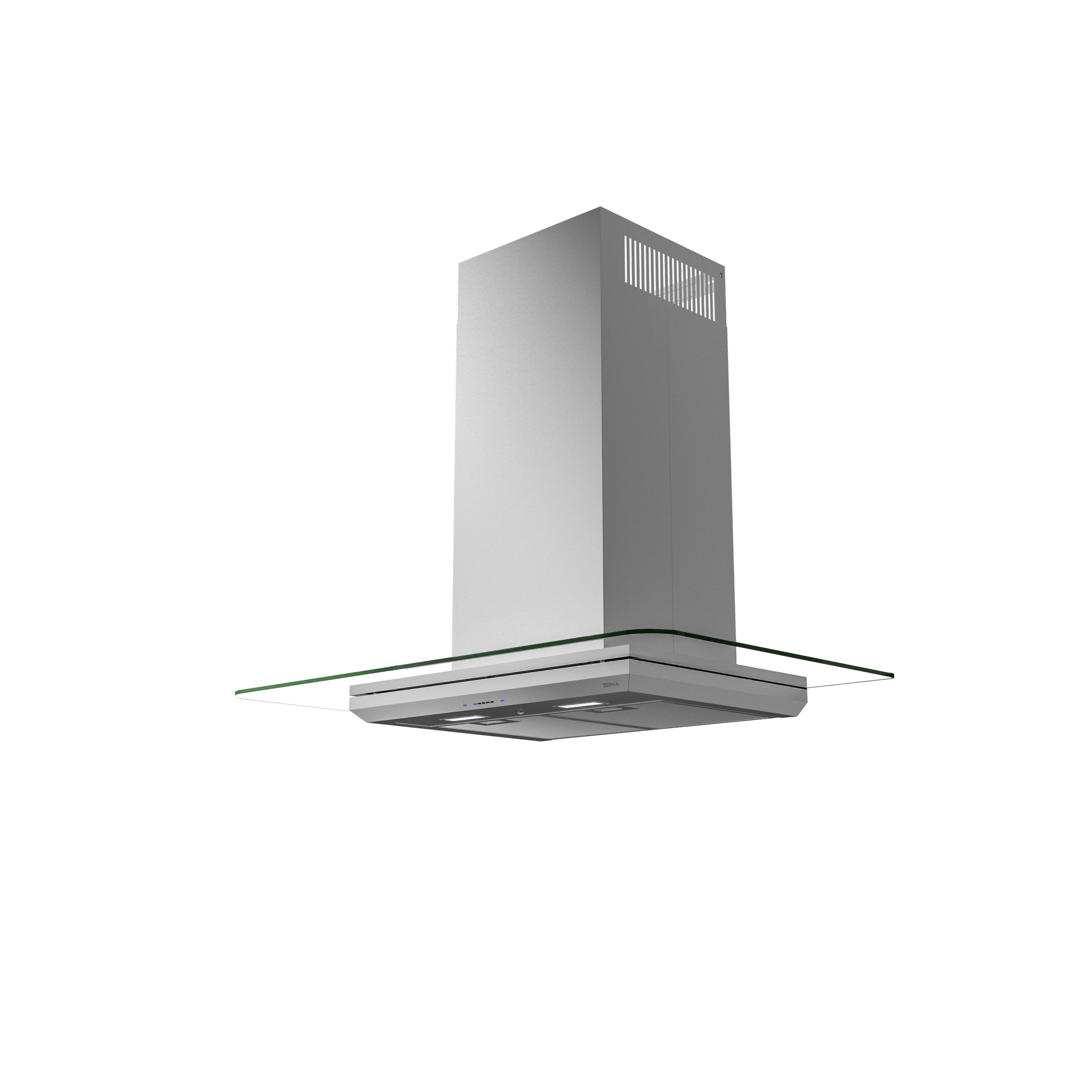 ZEPHYR Verona, Wall, 90cm, SS+Glass, LED, ACT in Stainless Steel - ZVOM90BG