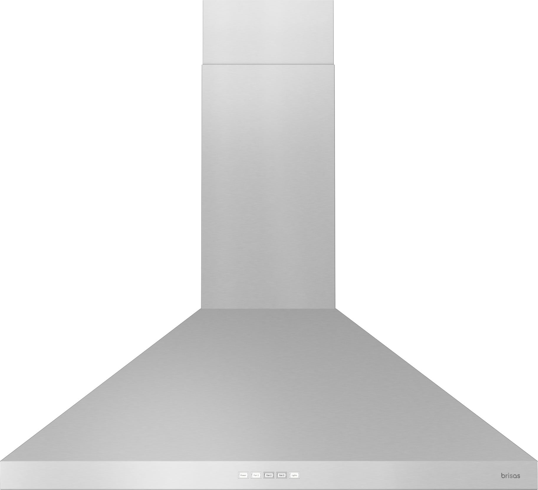 ZEPHYR Brisas Traditional Pyramid Wall, 30" SS, ACT, LED in Stainless Steel - BVEE30CS