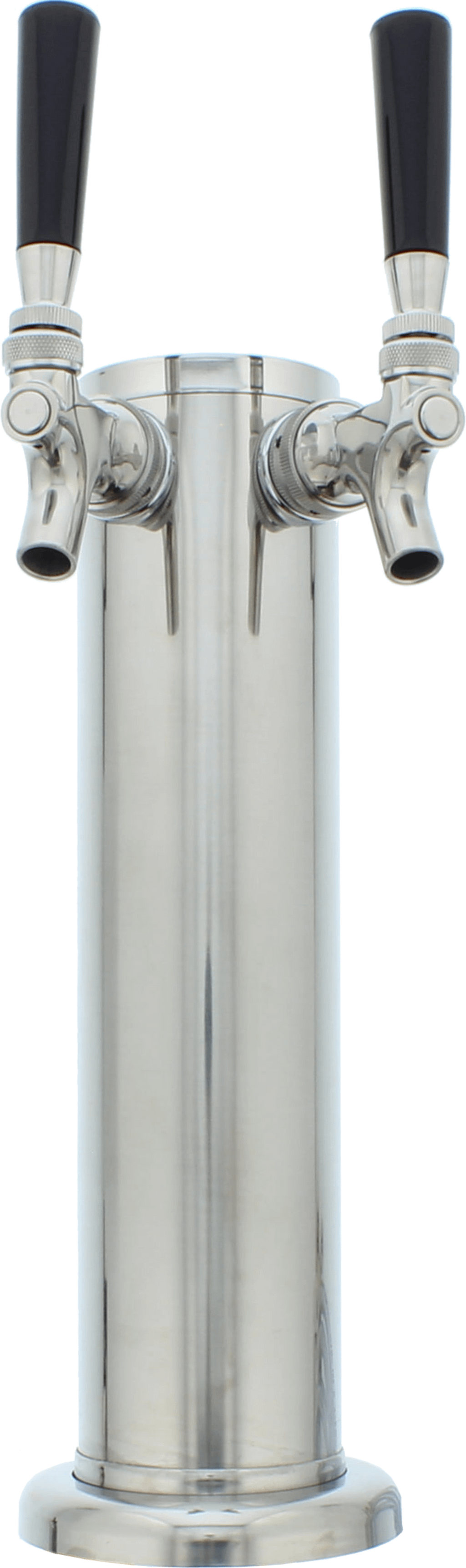 ZEPHYR Presrv Kegerator Double Tap Kit, SS, CO2 in Stainless Steel - PRKFK02SSC