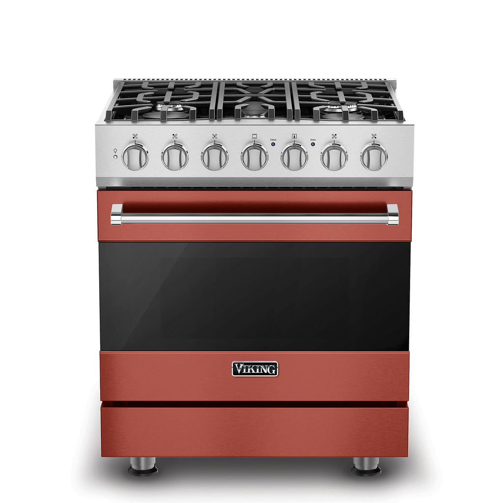 VIKING 30" Self-Cleaning Dual Fuel Range Viking 3 Series Red - RVDR33025BSC
