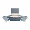 XO APPLIANCE XOMI36GC 36" CCC 600/395 CFM Island Hood Stainless/Glass in Stainless Steel - XOMI36GC
