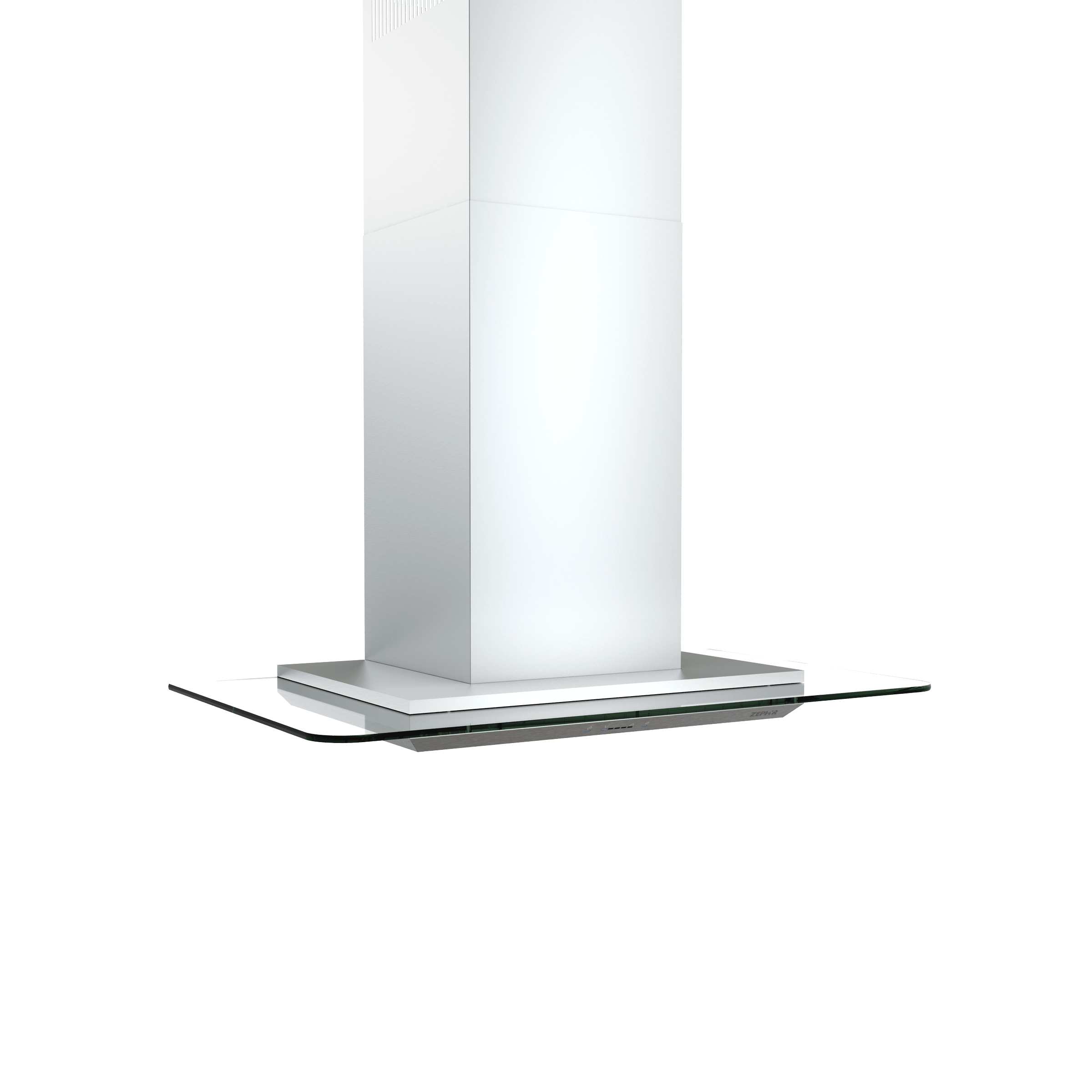 ZEPHYR Verona, Wall, 90cm, SS+Glass, LED, ACT in Stainless Steel - ZVOM90BG
