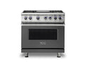 VIKING 36" Dual Fuel Range - VDR7362 Viking 7 Series Gray - VDR73624GDG