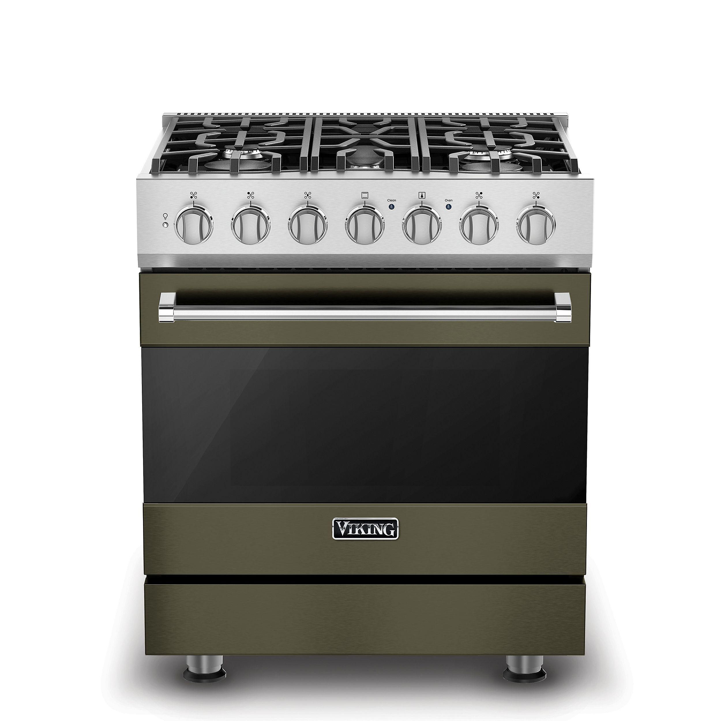 VIKING 30" Self-Cleaning Dual Fuel Range Viking 3 Series Gray - RVDR33025BMA