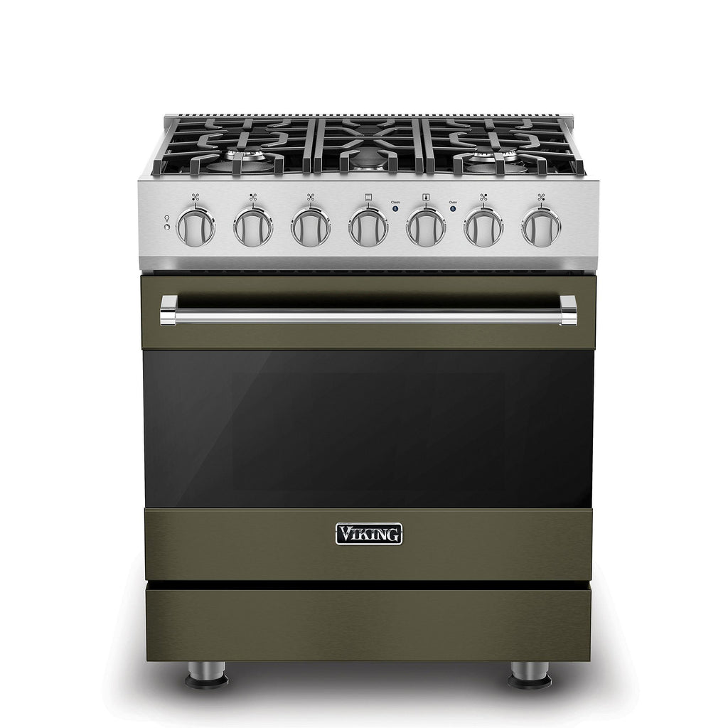 VIKING 30" Self-Cleaning Dual Fuel Range Viking 3 Series Gray - RVDR33025BMALP