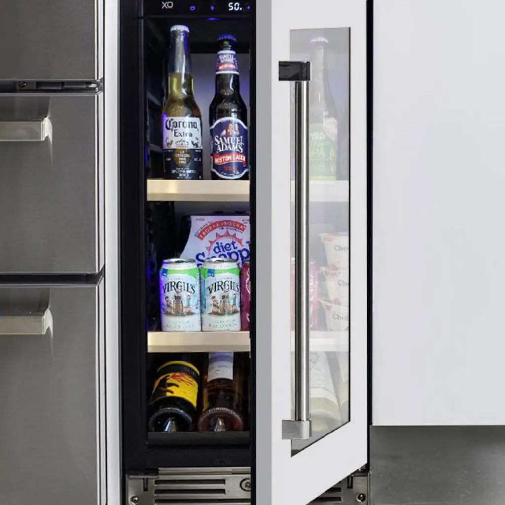 XO APPLIANCE XOU15BCGOL 15" Beverage Center, Panel Ready Glass, Left Hinge Custom Panel Ready - XOU15BCGOL