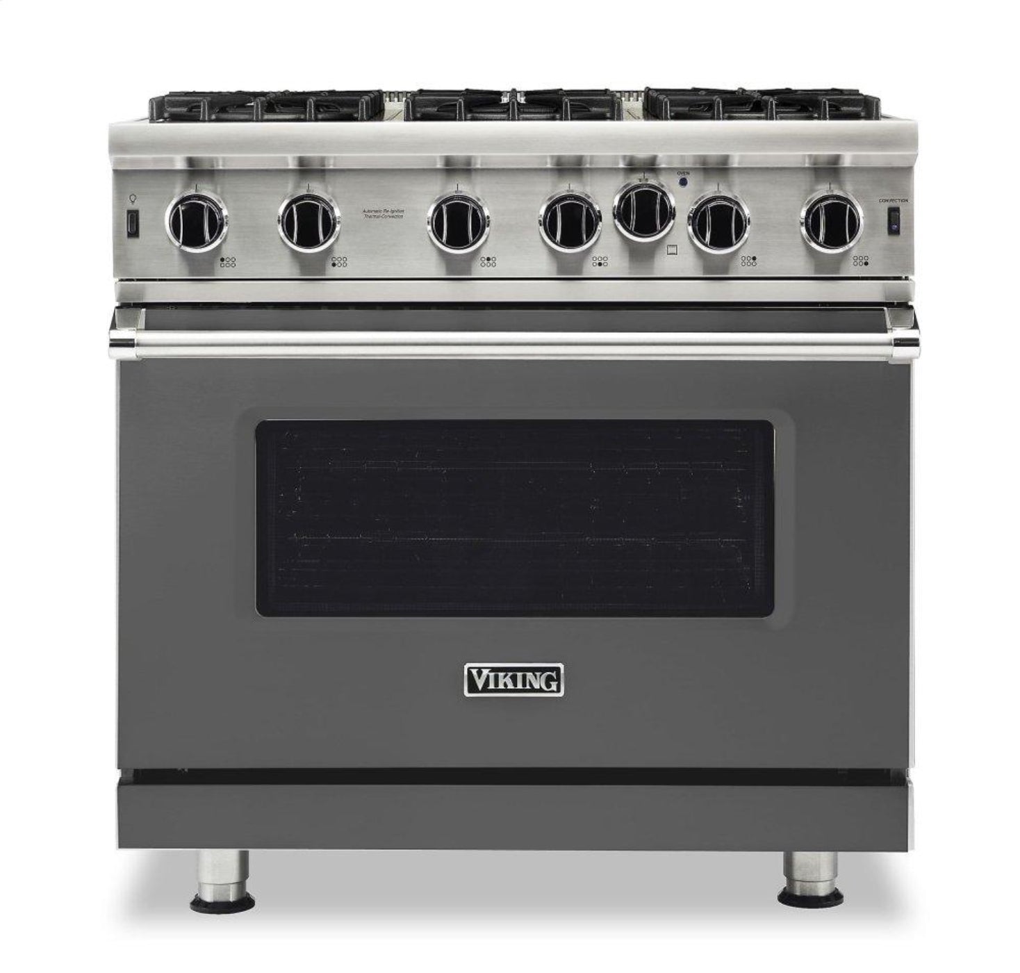 VIKING 36" Open Burner Gas Range Viking 5 Series Gray - VGIC53626BDG