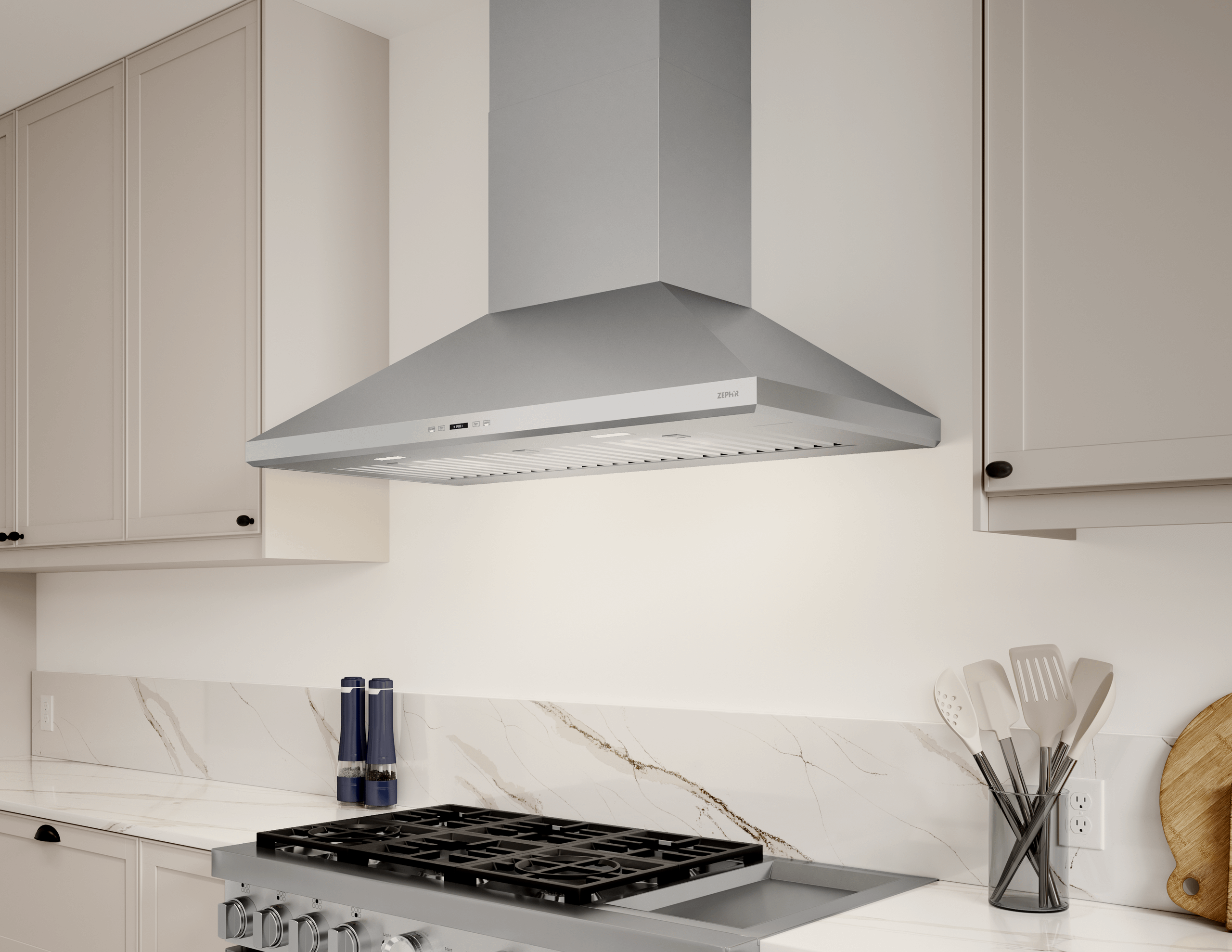 ZEPHYR Siena Pro, Wall, 42", SS, LED, ACT in Stainless Steel - ZSPE42DS