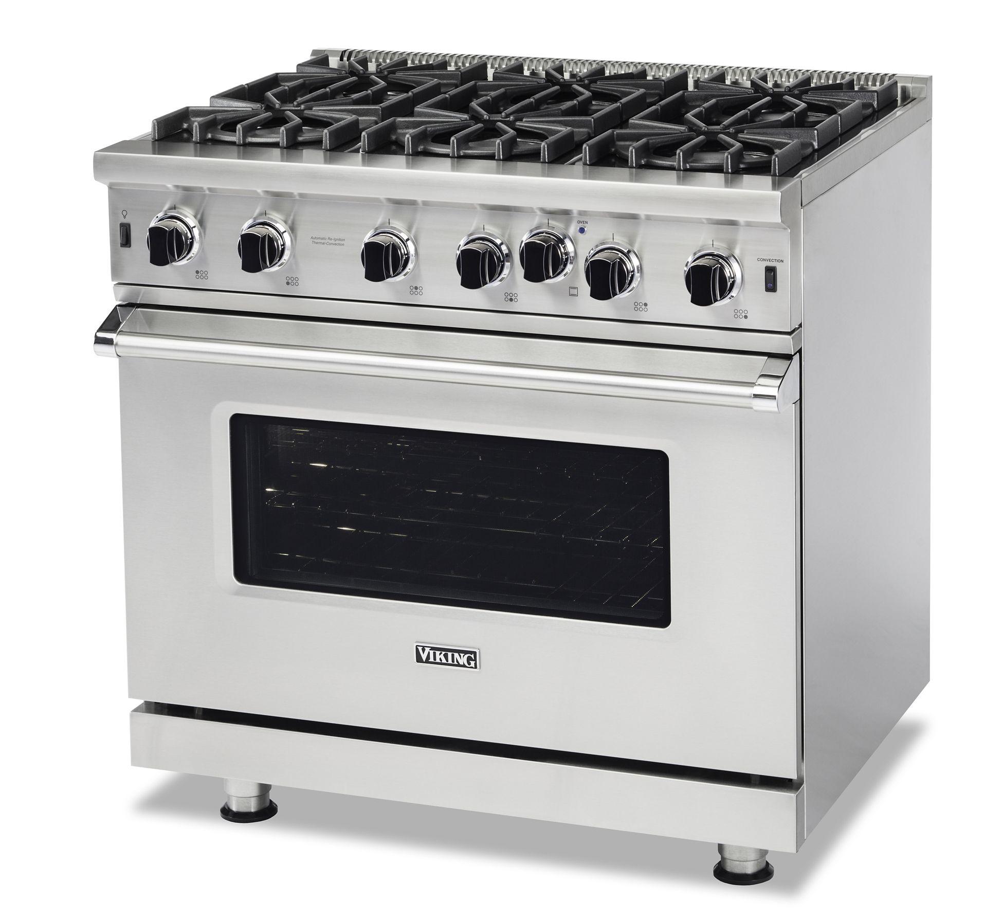VIKING 36" Open Burner Gas Range Viking 5 Series Black - VGIC53626BONLP