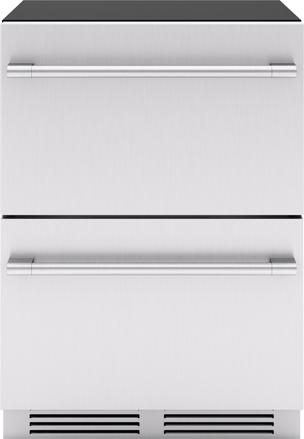 ZEPHYR Presrv Refrigerator Drawers, 24in Compact, SS, 2 Zone in Stainless Steel - PRRD24C2AS