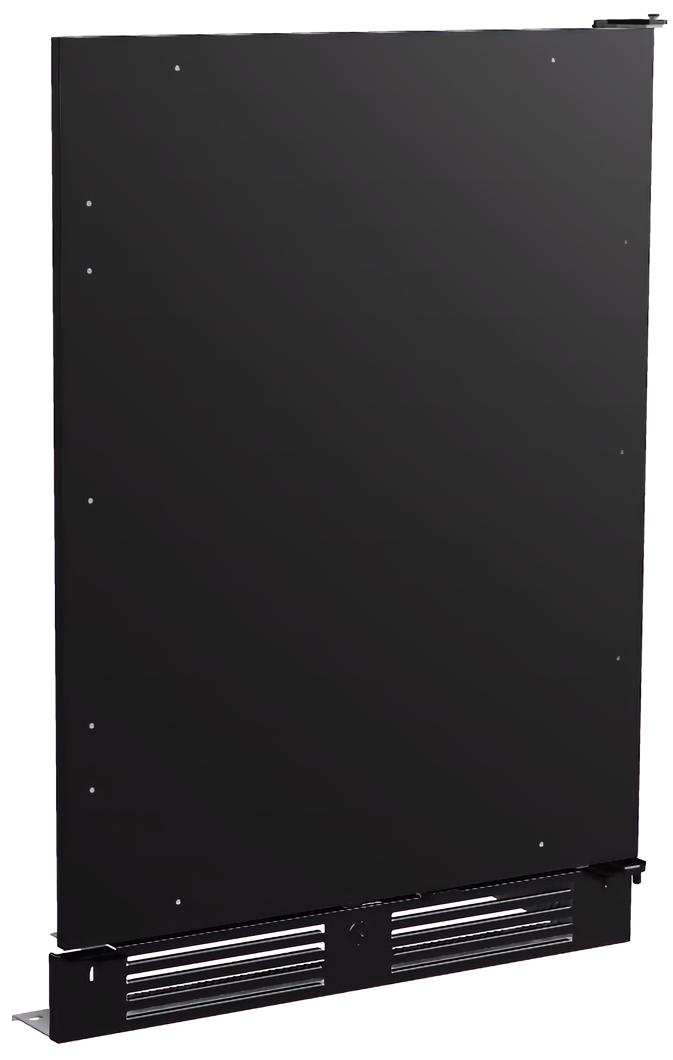 ZEPHYR Solid Panel Ready Door Kit with Kickplate, Compact Black - PRPNLC24AKIT