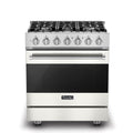 VIKING 30" Self-Cleaning Dual Fuel Range Viking 3 Series White - RVDR33025BPWLP