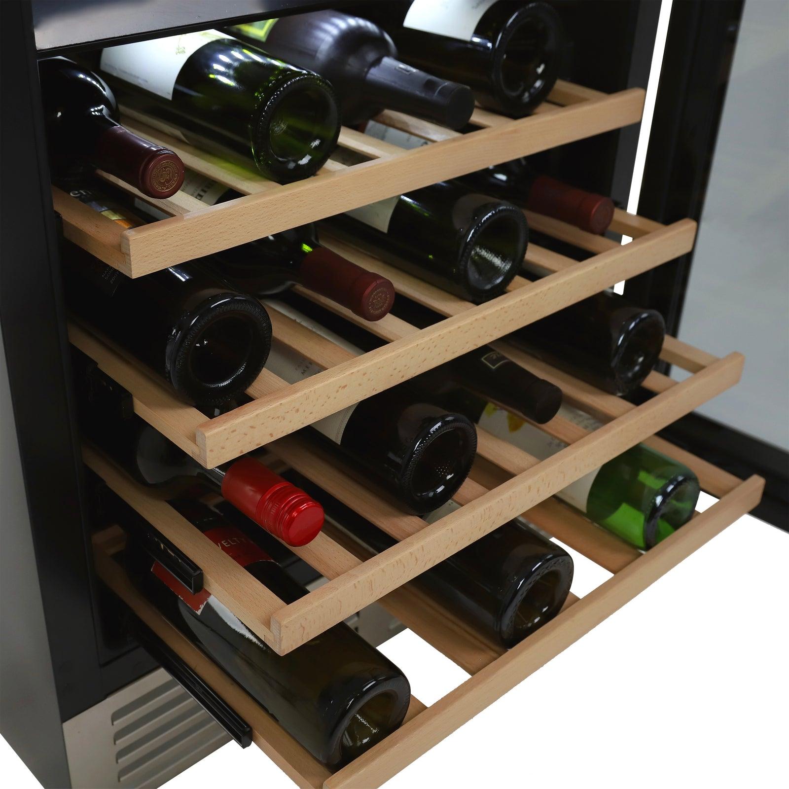 AVANTI Avanti DESIGNER Series Dual-Zone Wine Cooler, 46 Bottle Capacity - in Stainless Steel / 46 Bottles in Stainless Steel - WCD46DZ3S