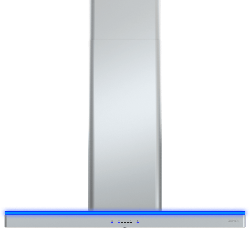 ZEPHYR Luce Wall, 90cm, SS, LED, 600 CFM w/ACT in Stainless Steel - ZLUM90CS