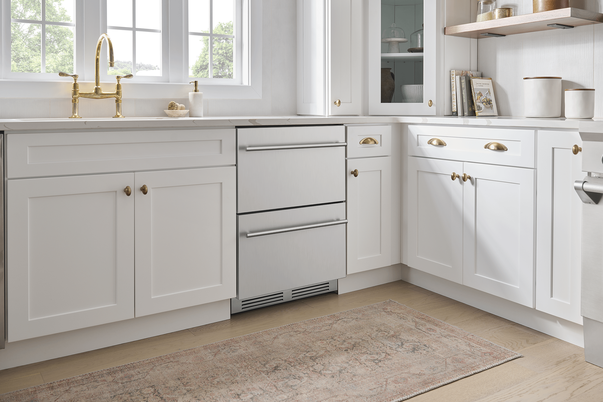 ZEPHYR Presrv Refrigerator Drawers, 24in Compact, SS, 1 Zone in Stainless Steel - PRRD24C1AS