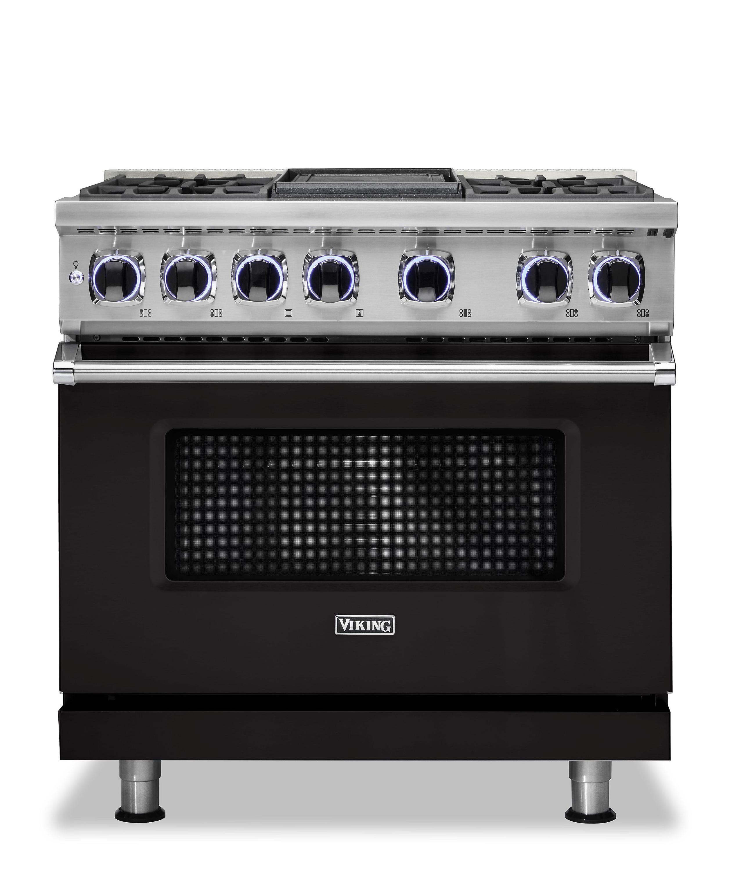 VIKING 36" Dual Fuel Range - VDR7362 Viking 7 Series Black - VDR73624GONLP