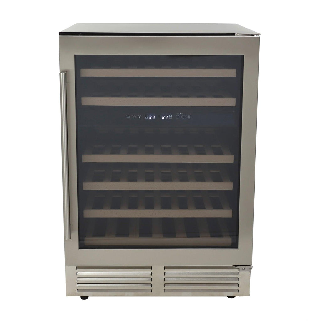 AVANTI Avanti DESIGNER Series Dual-Zone Wine Cooler, 46 Bottle Capacity - in Stainless Steel / 46 Bottles in Stainless Steel - WCD46DZ3S