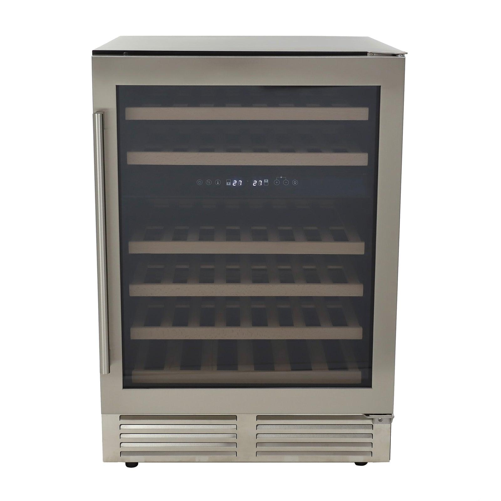 AVANTI Avanti DESIGNER Series Dual-Zone Wine Cooler, 46 Bottle Capacity - in Stainless Steel / 46 Bottles in Stainless Steel - WCD46DZ3S