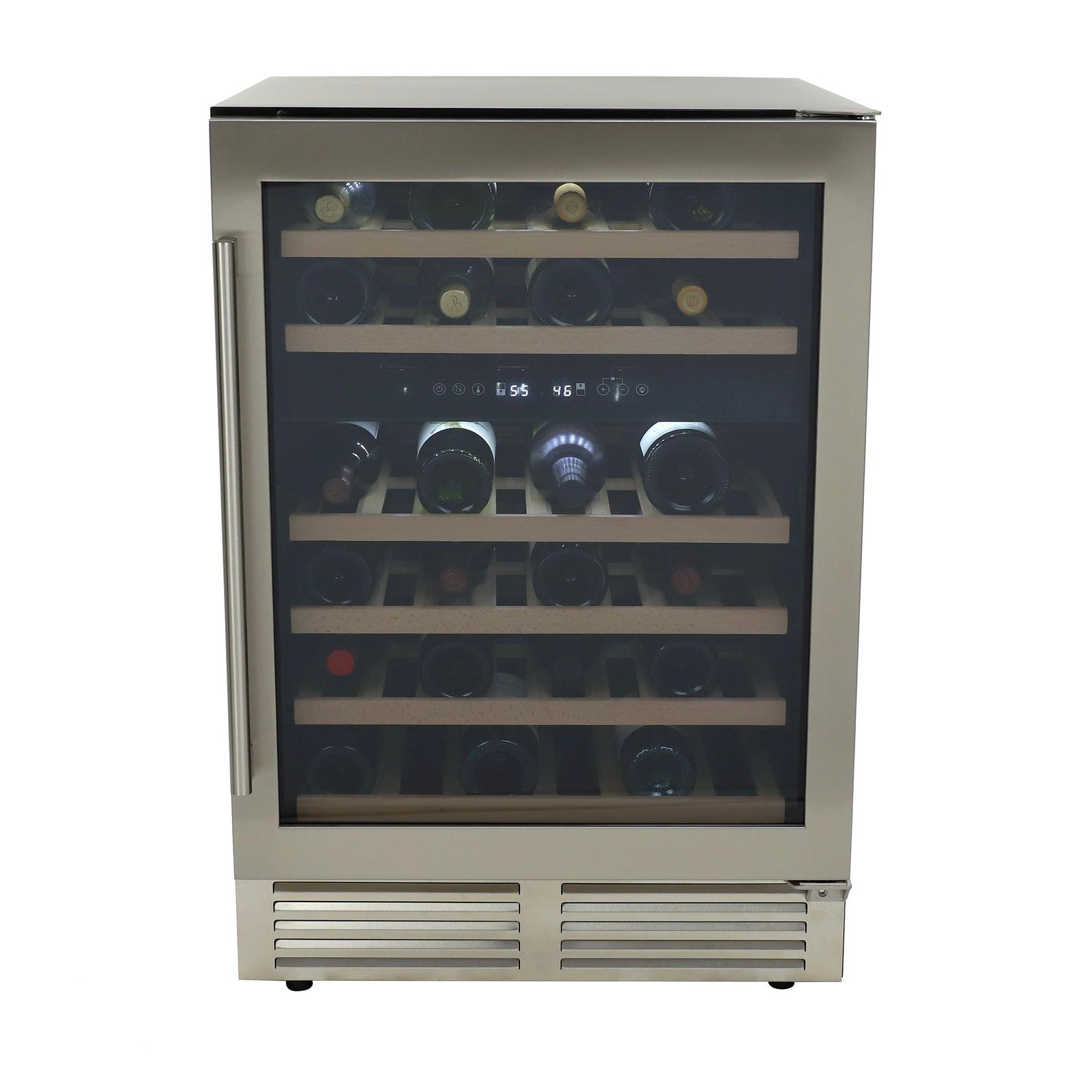 AVANTI Avanti DESIGNER Series Dual-Zone Wine Cooler, 46 Bottle Capacity - in Stainless Steel / 46 Bottles in Stainless Steel - WCD46DZ3S