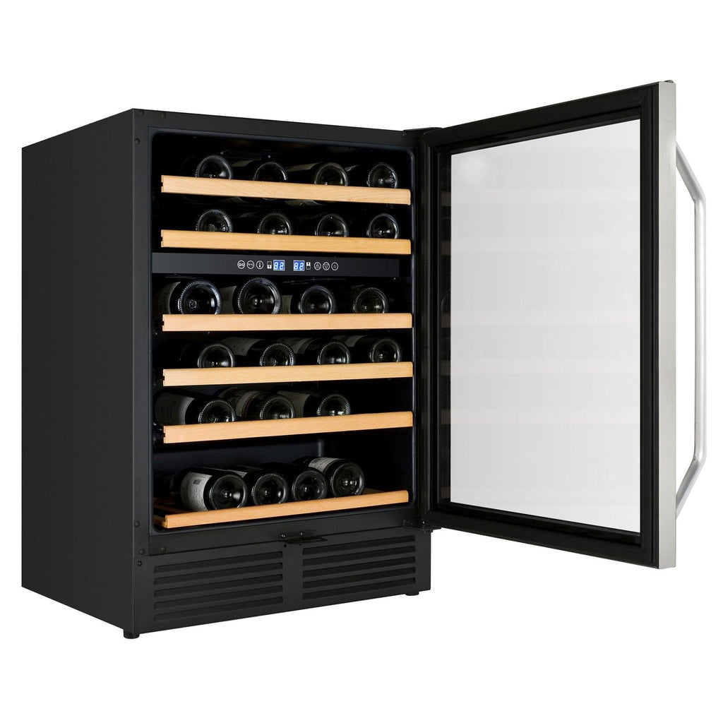AVANTI Avanti 49 Bottle Dual-Zone Wine Cooler in Stainless Steel - WCR496DS