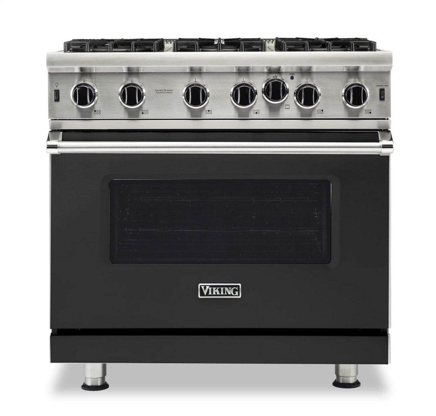 VIKING 36" Open Burner Gas Range Viking 5 Series Black - VGIC53626BCS