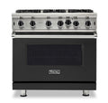 VIKING 36" Open Burner Gas Range Viking 5 Series Black - VGIC53626BCSLP