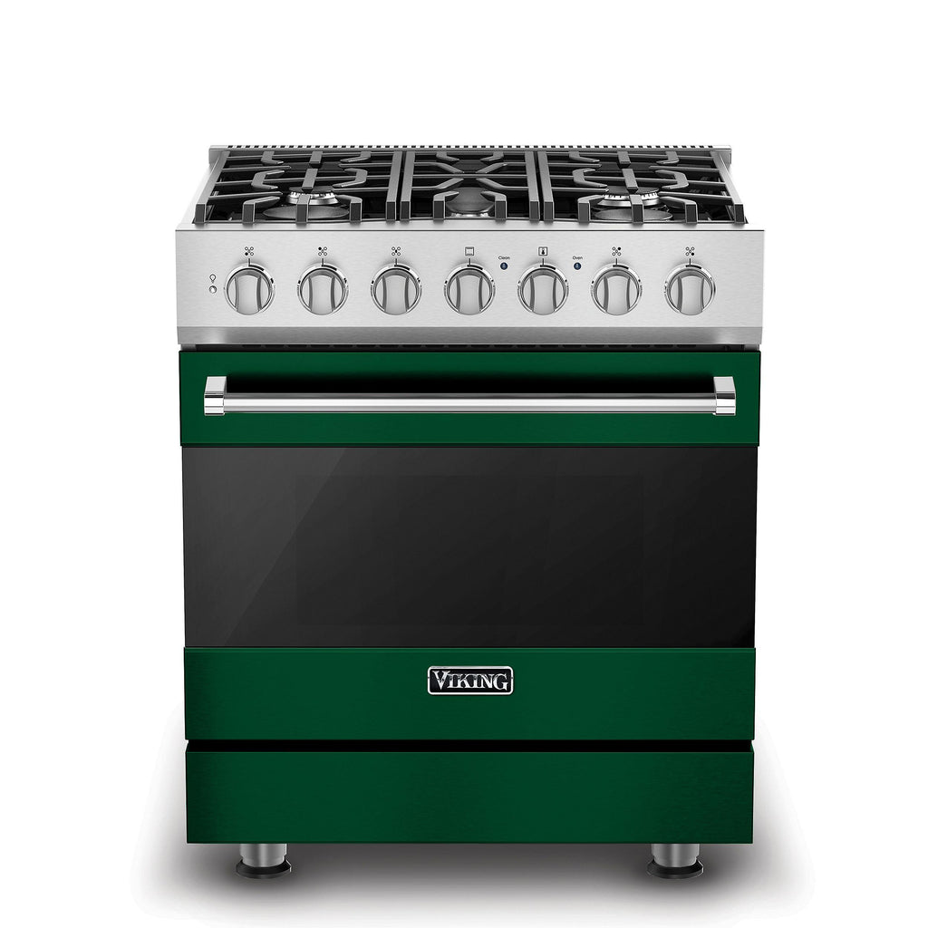 VIKING 30" Self-Cleaning Dual Fuel Range Viking 3 Series Green - RVDR33025BIVLP
