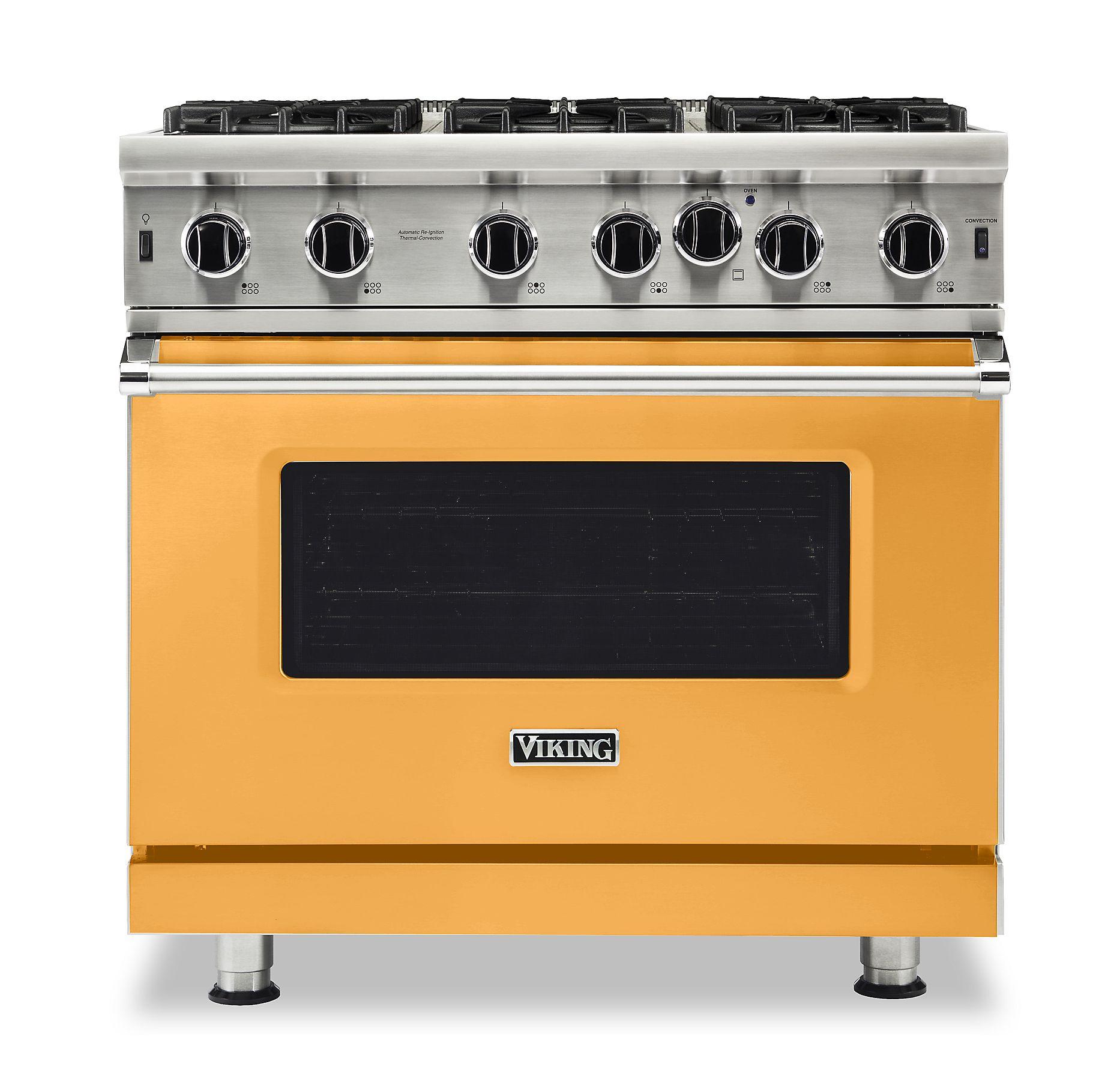 VIKING 36" Open Burner Gas Range Viking 5 Series Yellow - VGIC53626BDA