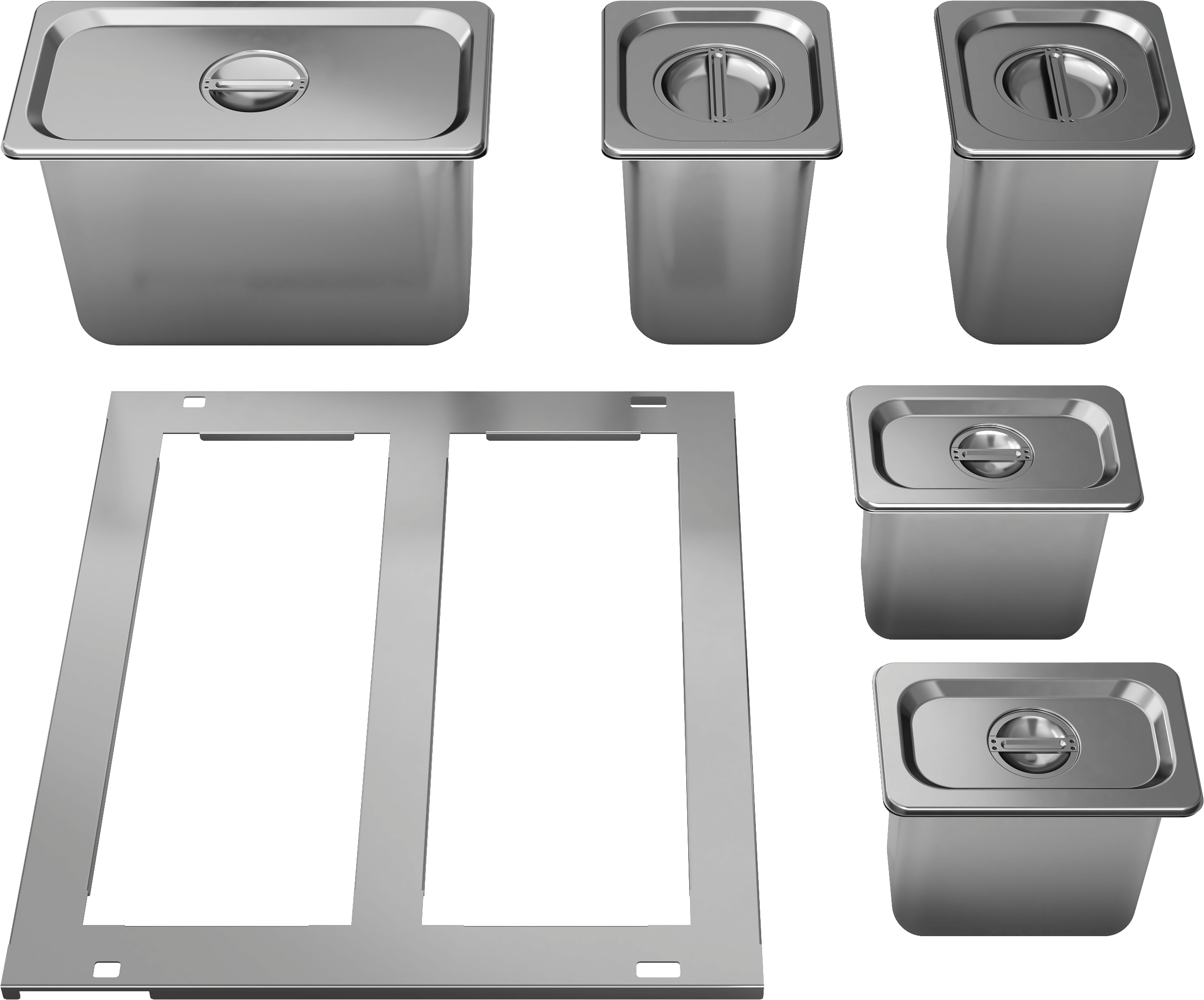 ZEPHYR DRPAN241S Drawer Pan Kit, 11pc, SS, PRRD24 in Stainless Steel - DRPAN241S