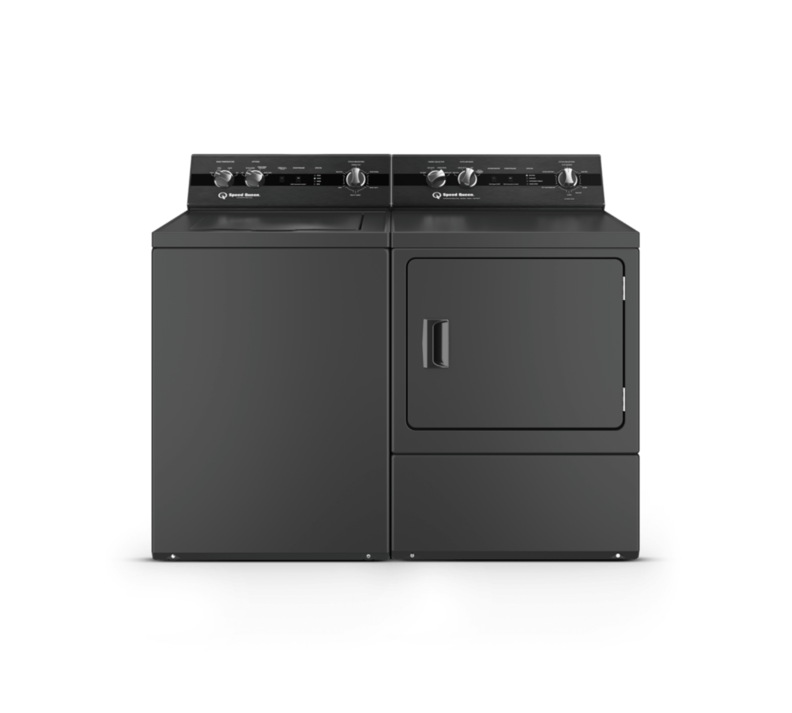 SPEED QUEEN DC5004BE DC5 Sanitizing Electric Dryer with Pet Plus Extended Tumble Steam  Black - DC5004BE