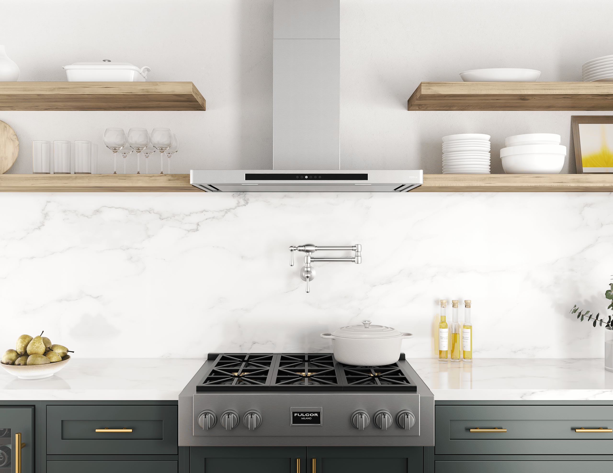 ZEPHYR Vista Wall, 36in, SS, BODY ONLY in Stainless Steel - DVSE36ASSX