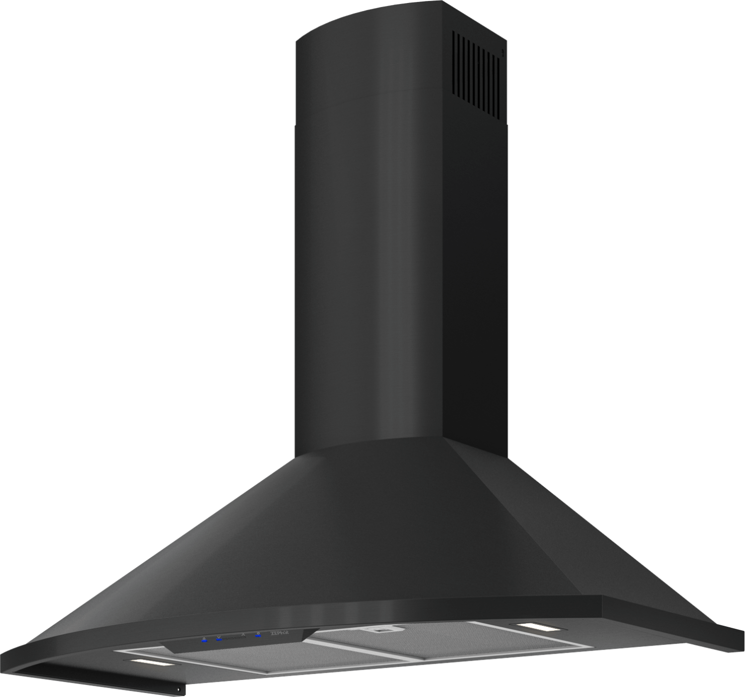 ZEPHYR Savona Wall, 30in, Black, LED, 600 CFM w/ACT Black - ZSAE30FB
